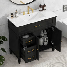 Load image into Gallery viewer, Bathroom Vanity With Sink, 2 Doors 2 Drawers, Freestanding Design
