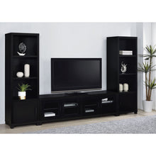 Load image into Gallery viewer, Arnaud - 3 Piece TV Stand Set With Storage - Black

