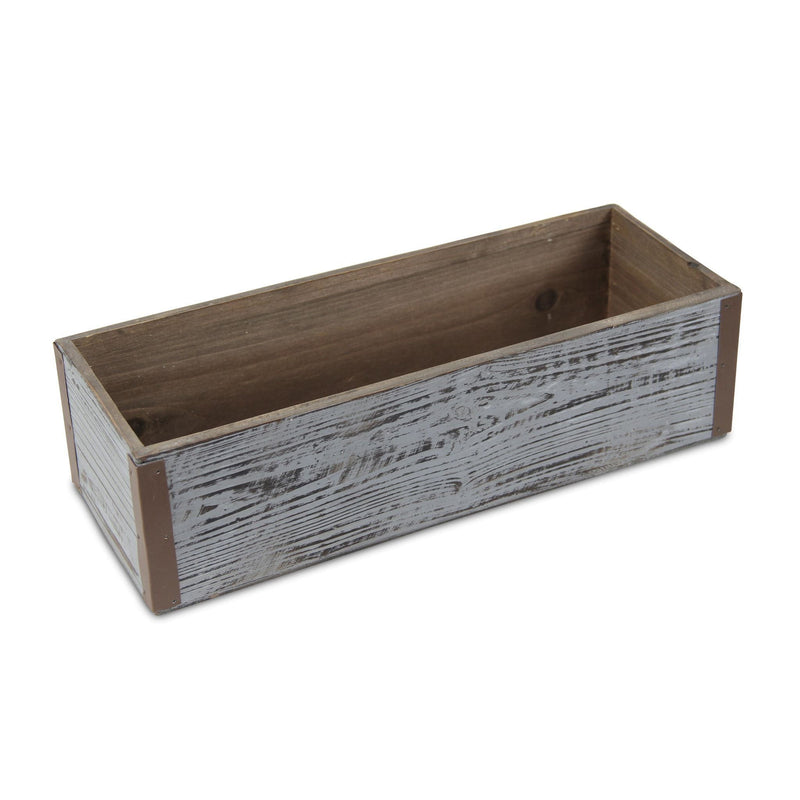 Rectangular Planter Box (638079) - Gray