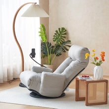 Load image into Gallery viewer, Adjustable Swivel Lounge Chair With 360 Degree Rotating Seat And Headrest Support
