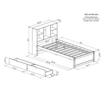 Load image into Gallery viewer, Bed Frame With Built In USB Port And 2 Drawers
