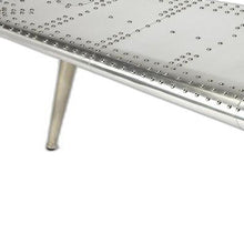 Load image into Gallery viewer, Aluminum And Metal Coffee Table - Silver
