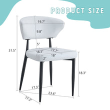 Load image into Gallery viewer, Minimalist Ergonomic Dining Chair With Curved Backres (Set of 4)
