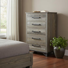 Load image into Gallery viewer, Solid Wood, 5 Drawer Chest - Gray
