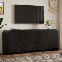 Load image into Gallery viewer, Curved Edge TV Stand With Large Cabinets
