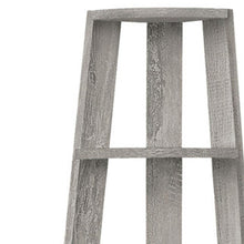 Load image into Gallery viewer, Particle Board Five Tier Corner Bookcase - Gray
