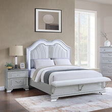 Load image into Gallery viewer, Elegant Bed With Built In Footboard Bench, USB
