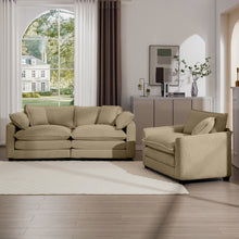Load image into Gallery viewer, Elegant Oversized Sectional Sofa Set With Deep Seats And Flexible Layout
