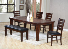 Load image into Gallery viewer, 48" Solid Manufactured Wood Dining Table - Dark Brown
