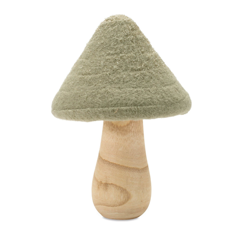 Mushroom Tabletop Sculpture (Set of 2) - Green / Gold