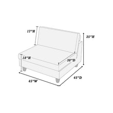 Load image into Gallery viewer, Armless Chair For Living Room - Sage
