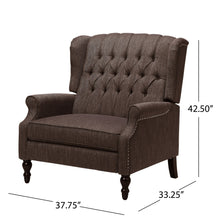 Load image into Gallery viewer, Dunham - Contemporary Fabric Tufted Oversized Pushback Recliner
