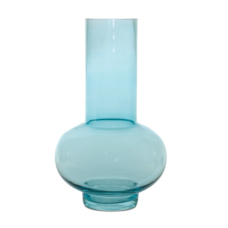 Round Table Vases (Set of 2) - Aqua