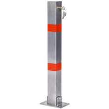 Load image into Gallery viewer, Square Parking Bollard Pole Barrier With Lock For Car Parking Protection And Home Garage Street Decor
