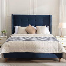 Load image into Gallery viewer, Peyton - Upholstered Bed With 54" High Headboard, Traditional Hand Buttoned Tufting
