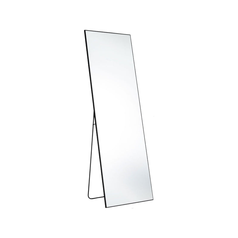 63" Metal Freestanding Framed Standing Mirror - Black