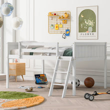 Load image into Gallery viewer, Low Loft Bed With Adjustable Ladder
