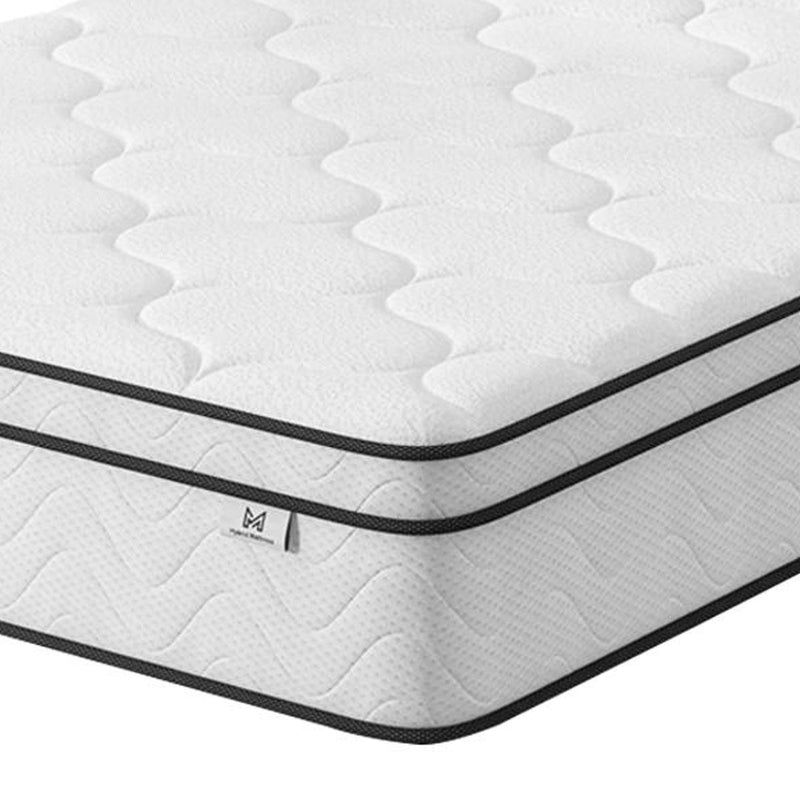 Gel Memory Foam Medium Chevron Hybrid Mattress (751389) - Full Double
