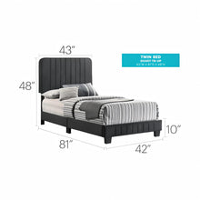 Load image into Gallery viewer, Channel Tufted Bed
