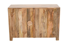 Load image into Gallery viewer, 30" Solid Wood Textured Door Accent Cabinet With Two Doors - Natural
