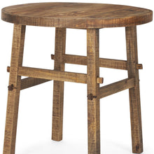 Load image into Gallery viewer, Distressed Solid Wood End Table - Brown
