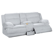 Load image into Gallery viewer, Contemporary Motion Loveseat With Console Storage
