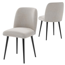 Load image into Gallery viewer, Fabric Dining Side Chairs (Set of 2) - Beige
