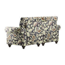 Load image into Gallery viewer, Floral Loveseat - Sage / Navy Blue
