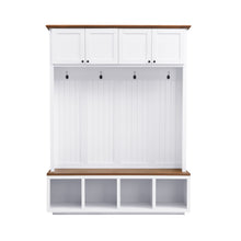 Load image into Gallery viewer, Entryway Hall Tree With Bench And Storage
