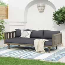 Load image into Gallery viewer, Claremont - 3 Seater Daybed Teak Acacia Wood Water Resistant Cushions
