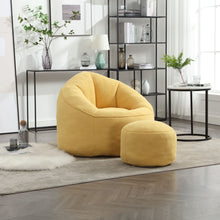 Load image into Gallery viewer, Bedding Bean Bag Sofa Chair High Pressure Foam With Footrest
