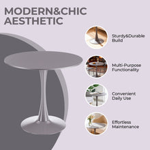 Load image into Gallery viewer, Mid-Century Tulip Table With Round Top, Pedestal Base
