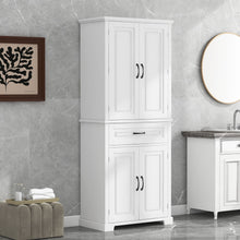 Load image into Gallery viewer, Bathroom Storage Cabinet With Doors And Drawer, Adjustable Shelf
