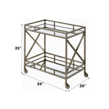 Load image into Gallery viewer, Kristensen - Serving Cart - Antique Gold
