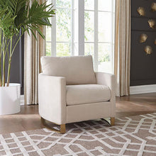 Load image into Gallery viewer, Rufo - Upholstered Curved Track Arm Chair - Beige
