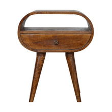 Load image into Gallery viewer, Circular Open Bedside Nightstand
