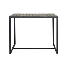 Load image into Gallery viewer, Ernesto - Outdoor Industrial Acacia Wood Bar Table
