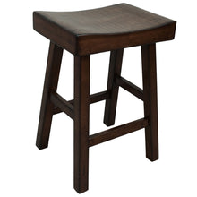 Load image into Gallery viewer, Solid Wood Backless Counter Height Bar Chair - Espresso
