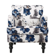 Load image into Gallery viewer, Club Chair With Tapered Birch Wood Legs - Multicolor
