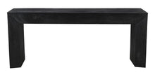 Load image into Gallery viewer, Solid Wood Distressed Sled Console Table - Charcoal
