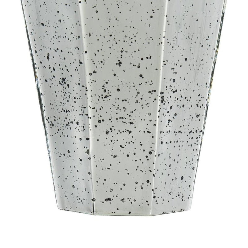 Cylinder Table Vase - Antiqued Silver