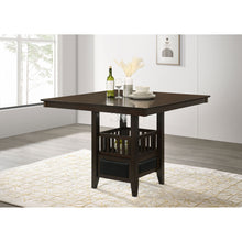 Load image into Gallery viewer, Finley - Square Counter Table With Storage Pedestal Dining Table - Espresso
