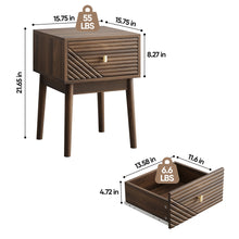 Load image into Gallery viewer, Medieval - Bedside Table - Walnut
