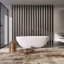 Load image into Gallery viewer, Soaking Bathtub, Freestanding, Solid Surface - Matte White
