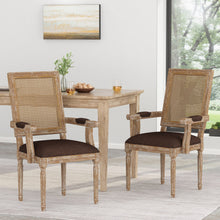 Load image into Gallery viewer, Elegant French Country Style Dining Chair With Cane Backrest
