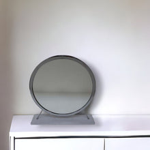 Load image into Gallery viewer, 19" Round Metal Framed Freestanding Mirror - Gray
