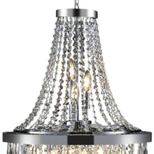 Load image into Gallery viewer, Ten Light Metal Chandelier With Shades - Amber

