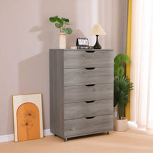 Load image into Gallery viewer, Modern 5 Drawer Dresser With Wheels
