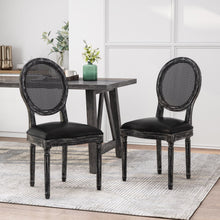 Load image into Gallery viewer, French Country Dining Chair With Cane Backrest (Set of 2)

