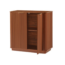 Load image into Gallery viewer, 32" Wood Accent Cabinet With Two Doors - Brown
